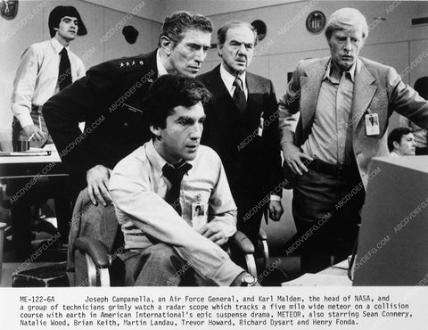 Karl Malden Joseph Campanella sci-fi film Meteor 7265-14