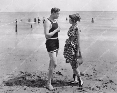 silent film star Harold Lockwood in swimwear unidentified silent film 7354-32