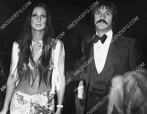 Cher and Sonny Bono show up for some event 7356-24