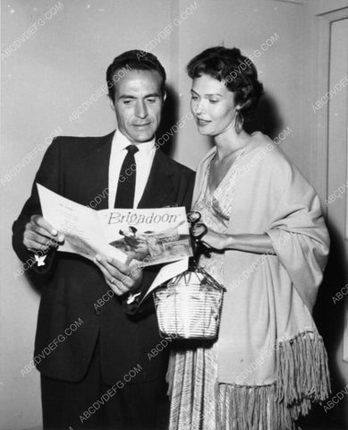 candid Ricardo Montalban Loretta Young view Brigadoon program 7368-07