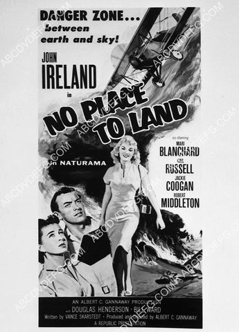 ad slick Mari Blanchard Gail Russell film No Place to Land 7529-06