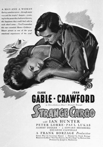 ad slick Joan Crawford Clark Gable film Strange Cargo 7561-06