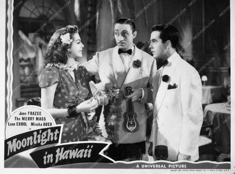 ad slick Jane Frazee Mischa Auer film Moonlight in Hawaii 7600-32