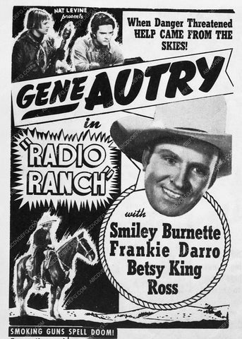 ad slick Gene Autry film Radio Ranch 7763-20