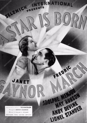 ad slick Janet Gaynor A Star Is Born 7763a-36