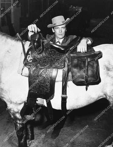 Peter Breck and his horse TV Black Saddle 7766-30