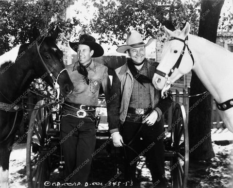 Wild Bill Elliott Tex Ritter western film Roaring Frontiers 8109-12