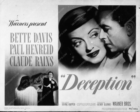 ad slick Bette Davis Deception 8129-10