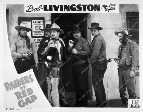 Robert Livingston western film Raiders of Red Gap 8184-09