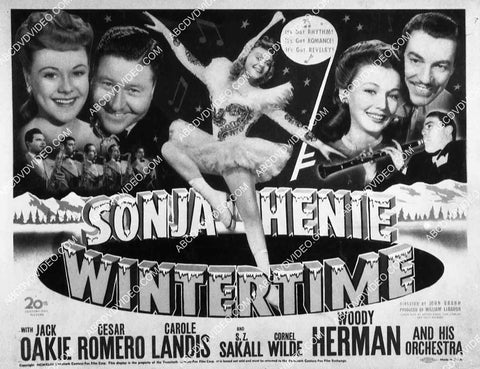 Sonja Henie John Payne Jack Oakie film Wintertime 8213-6