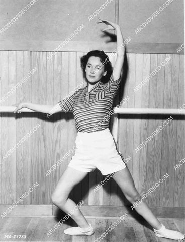 candid Maureen O'Sullivan getting dance lessons at MGM 8245-28