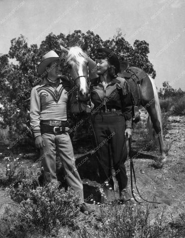 Spade Cooley his horse and unknown cowgirl 8658-35