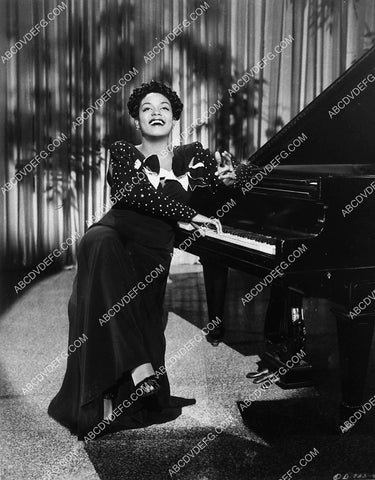 jazz pianist and singer beautiful Hazel Scott sitting at the piano 8668-01