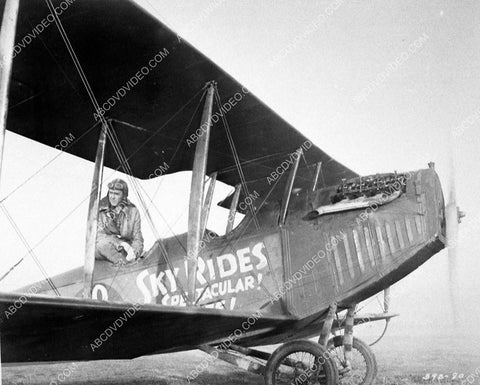 James Stewart in biplane film The Spirit of St Louis 8730-26