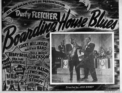 ad slick Dusty Fletcher Boarding House Blues 8761-12