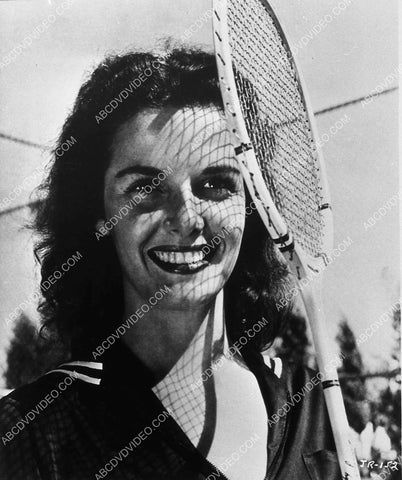 athletic Jane Russell on the tennis court 8832-12