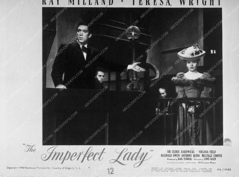 Anthony Quinn Teresa Wright film The Imperfect Lady 8836-02