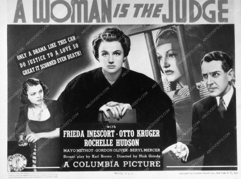 Frieda Inescort film A Woman Is the Judge 8836-30