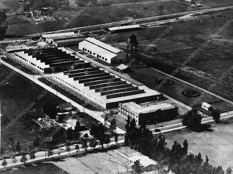 historic Los Angeles Hollywood aerial photog sequence some movie studio 8856a-12