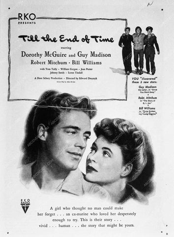 ad slick Dorothy McGuire Til the End of Time 8995-36