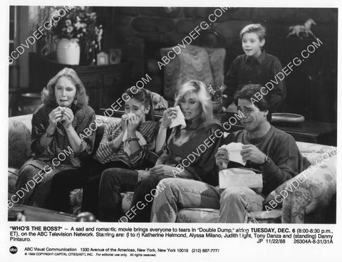 Alyssa Milano Judith Light Danny Pintauro Tony Danza Katherine Helmond TV Who's the Boss 8B11-060