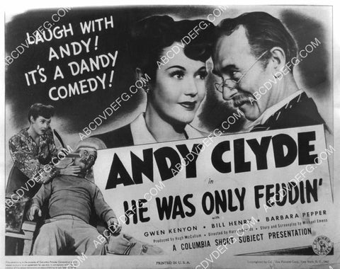 Andy Clyde Gwen Kenyon short subject film He Was Only Feudin' 8B11-272