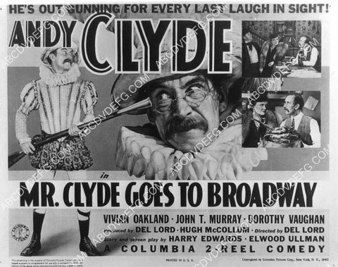 Andy Clyde short subject film Mr Clyde Goes to Broadway 8B11-273