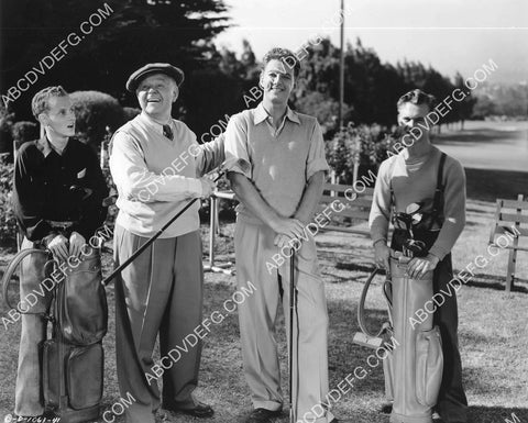 Buddy Gorman Gene Lockhart Fred Brady hit the golf course film Meet Me on Broadway 8B11-317