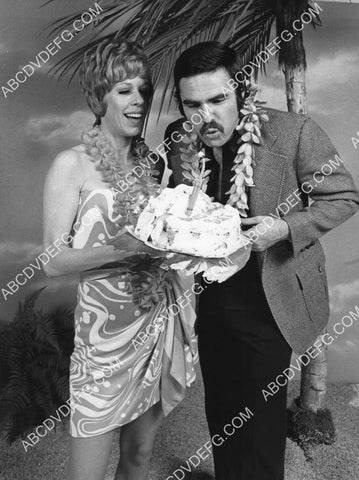 Burt Reynolds blows out birthday cake TV The Carol Burnett Show 8B11-557