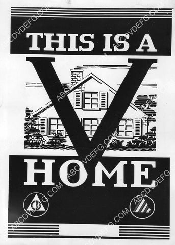 WWII civilian defense stickers for homes for war effort 8B11-826