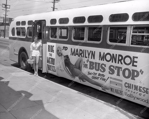 Marilyn Monroe metro bus promo Chinese Theatre Bus Stop 8b03-004