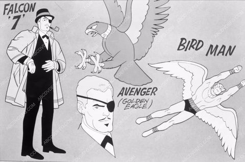 Hanna Barbera Birdman and Galaxy Trio animation 8b03-109