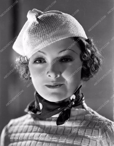 Myrna Loy cute in winter sports wear portrait 8b03-617