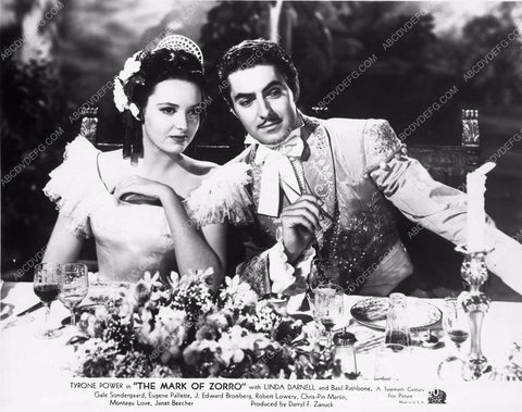 Tyrone Power Linda Darnell film The Mark of Zorro 8b03-674