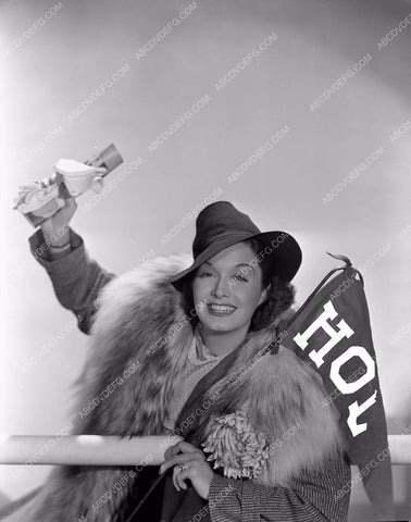 Gail Patrick and her college and her college penant 8b4-240