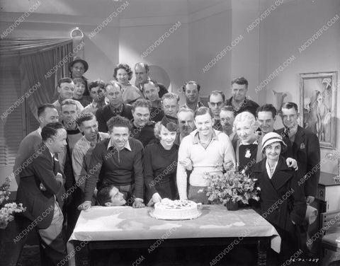 Francis Lederer Ida Lupino birthday cake Erik Rhodes and others 8b4-337