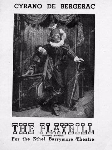 playbill live stage play Cyrano de Bergerac Ethel Barrymore Theatre 8b4-491