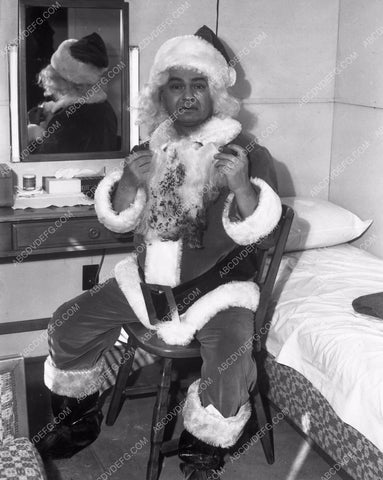 Edward G. Robinson dons Santa Claus suit dressing room Larceny, Inc 8b4-629