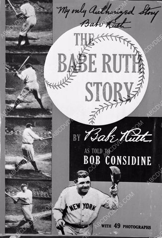 The Babe Ruth Story publicity for Biography book 8b4-714