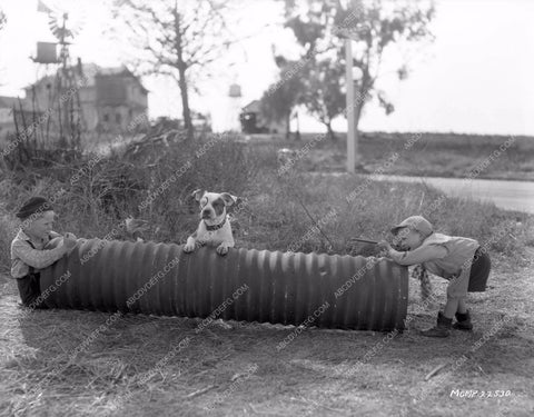 Our Gang Jackie Cooper Weaser and Petey the dog 8b4-923