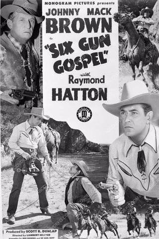 Johnny Mack Brown Raymond Hatton film Six Gun Gospel 8b5-002