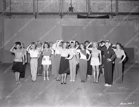 Iris Adrian Bonnie Baker and the chorus girls film Spotlight Scandals 8b5-090