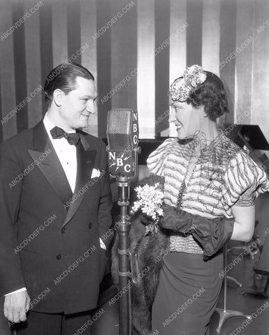 Victor Young Gloria Swanson do NBC radio broadcast 8b5-256