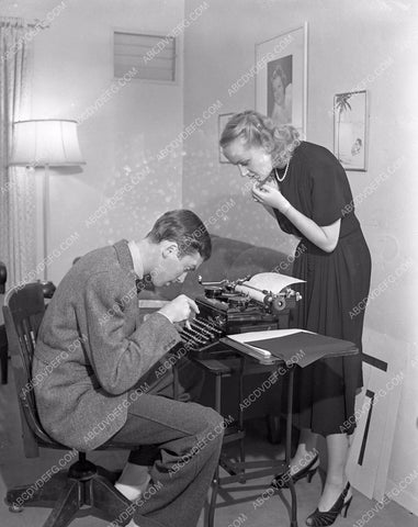 candid Jimmy Stewart Carole Lombard answer fan mail 8b5-272