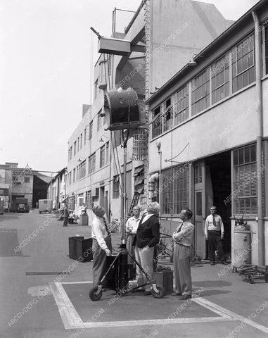1952 Columbia Studios sound stages and backlot exterior sets 8b5-292