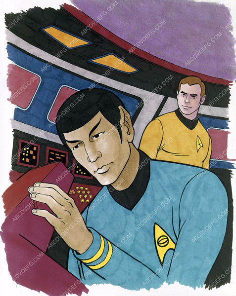 Captain Kirk Mr. Spock TV Star Trek the Animated Series 8b5-296 ...