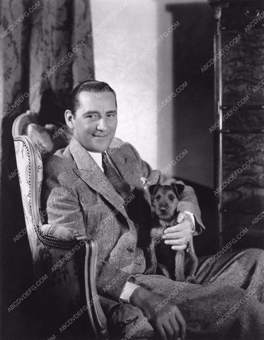William Stage Boyd candid at home with his dog 8b6-187