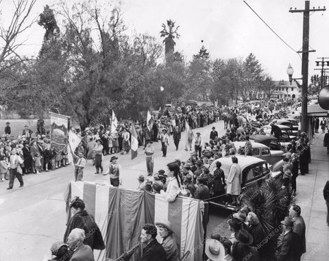 1946 historic Sonoma California Bear Flag anniversary parade 8b6-847