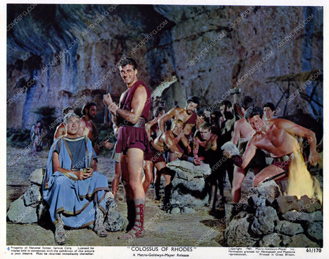 Rory Calhoun and cast film Colossus of Rhodes 8b6-895