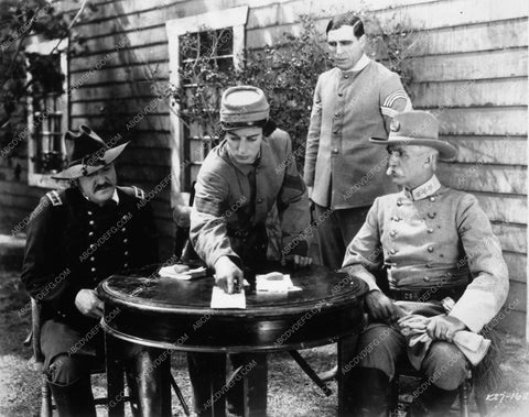 Buster Keaton checking the schedule silent film The General 9002-35